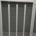 21,5 x 17,5 Aluminum Return Filter Grille - Easy Airflow - Linear Bar Grilles [Outer Dimensions: 22,5w X 18,5"h]