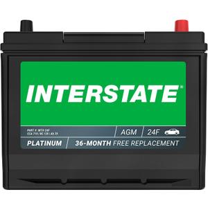 Interstate Batteries Automotive Battery 12V 70Ah (Group Size 24F) 710CCA SLI AGM Auto Battery Replacement for Cars, SUVs, Sedans, Trucks (MTX-24F), Grroup Size 24F
