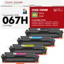 067H 067 Toner Cartridge Set MF654CDW Compatible for Canon 067 067H Color ImageCLASS MF656CDW MF650C LBP632CDW MF655CDW MF653CDW LBP633CDW LBP630C MF652Cdw MF651Cw Printer 4 Pack High Yield Ink