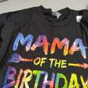Mama of the Birthday Boy Tie Dye Colorful Bday Party T-Shirt, S 