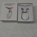 Fastaid Red-Light-Therapy-for-Face and Neck, Red Light Therapy Wand, 7 Color Led Face Neck Massager for Skin Care, White