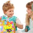 Winlyn 24 Sets Easter Decorations DIY 3D Chick Hatching from Egg Ornaments Easter Craft Kits Foam Easter Stickers Pom-poms Googly Eyes for Kids Party Favors Spring Classroom Activity Art Project