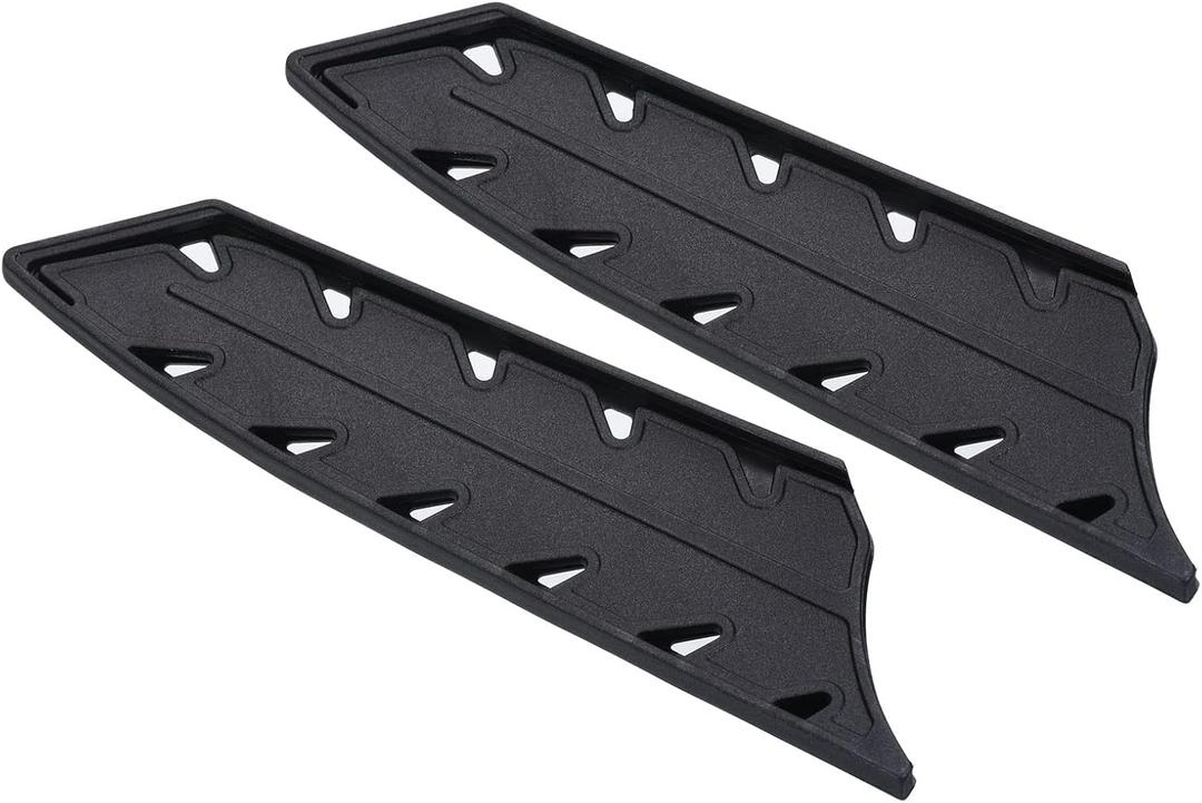 PATIKIL Plastic Safety Knife Cover Sleeves for 8" Chef Knife or 7" Santoku Knife, 2 Pack Knives Edge Guard Blade Protector Universal Knife Sheath, Black