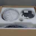 32 Inch Modern Ceiling Fans with Lights, Small Flush Mount Ceiling Fan with Light and Remote/APP Control, 5 Reversible 6 Speeds Curved Blades, 3 CCT Dimmable Lights for Bedroom, Black