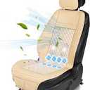 Paffenery 1Pcs Cooling Car Seat Cover Front Seat, 12V-24V Ventilated Cooling Car Seat Cushion, Cooled Seat Cover for Car SUV Truck Universal Fit, 
Fashion Beige