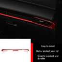 Car Accessories Fit for 2019 2020 2021 2022 2023 2024 2025 Mazda 3 Axela Inner Dashboard Center Console AC Air Vent Outlet Cover Trim (Red) ABS 4 PCS