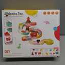 Dinosaur Slide Toys, Toddler Bath Toys for Kids Ages 4-8, DIY Building Kit for Ages 5-7, Bathtub Time Birthday Gifts for Toddler 3 + Year Old (36 PCS)