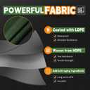 RAINDEWAY 10x10 Feet Tarps Heavy Duty Waterproof,10.5 Mil Outdoors Tarps,Multipurpose Poly Tarp Cover with Metal Grommets and Reinforced Edges for Roof,Camping,Patio,Carport,Boat,Green/Blue