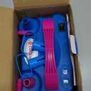 IDAODAN Electric Balloon Pump, Portable Electric Balloon Blower Machine Balloon Air Pump Dual Nozzle Rose Red 110V 600W Balloon Inflator for Party Decorations