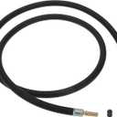 Tire Inflator Extension Tube Air Pump Extend Hose Adapter Tire Valve for Car Motorcycle Bicycle Durable Rubber 51.18inch M8x0.8 7mm ID Black