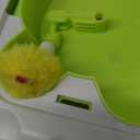 Cat Toys, Interactive Cat Toys, 2-in-1 Automatic Cat Toy, 4 Holes Mice Whack A Mole Cat Mouse Toy with Moving Feather, Portable USB Rechargeable Electronic Kitten Toys (White)