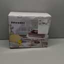 Vinyl Record Player with Speakers,3 Speed Turntable with Latest Bluetooth 5.3, Aux Input, Headphone Jack, RCA Output and Auto Stop, Mirror Vintage Wooden Brown