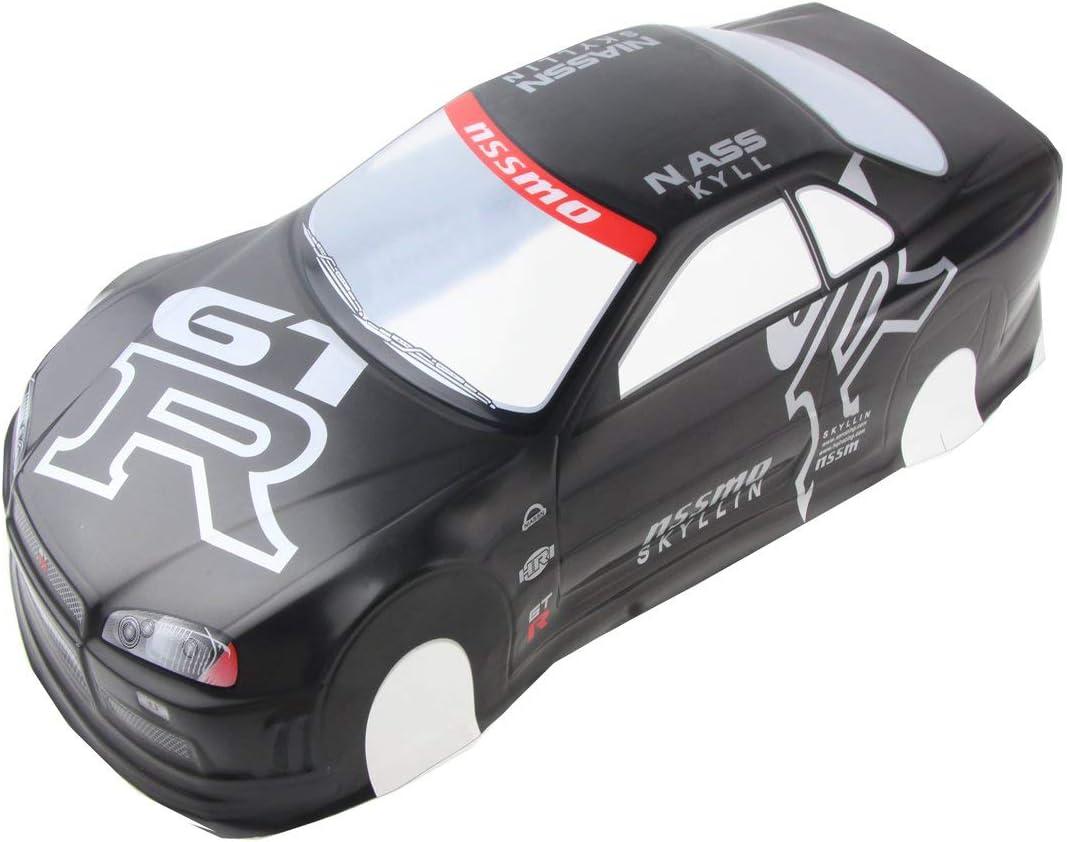 Manrock 1/10 Scale RC Painted Drift Racing Touring Onroad Car Body Shell GTR Black