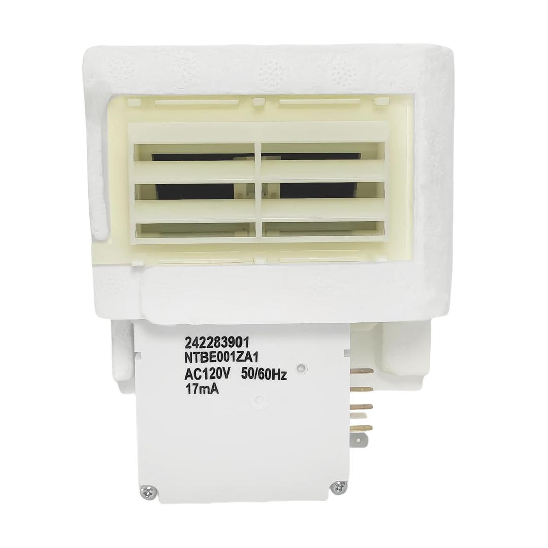 242303001 Refrigerator Damper Assembly Air Damper Control Replacement Compatible with Frigidaire,Crosley&White Replaces 242303001, 242283901,AP5788340, PS8746718,3016452 Fits DFH,FFE,FFH,FFS,LFS,CRS