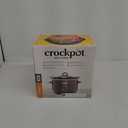 Crock-Pot Manual Design Series 4.5 Quart Slow Cooker with 3 Cook Settings, Removable Dishwasher and Oven Friendly Stoneware for Meal Prep, Cafe Mocha