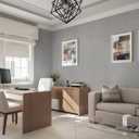 4 x Guvana Grasscloth Peel and Stick Wallpaper Grey Textured Contact Paper Modern Removable Self Adhesive Wall Paper Thicken Fabric Faux Linen Wallpaper for Bathroom Living Room Cabinets 78.7inx15.7in (Gray)