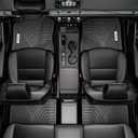 YITAMOTOR Floor Mats Compatible with 2022 2023 2024 2025 Jeep Grand Cherokee (Include 4xe NOT for L or WK) Custom Fit TPE All Weather 1st and 2nd Row Car Mats Accessories, Black
