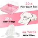 ZORRITA 7 x 7 x 4 Inches Paper Cake Boxes with Clear Lids, 20 Pack Disposable Charcuterie Boxes Square Food Containers for 4-6 Inch Cake, Dessert, Pie, Cupcake, Bakery (Pink)