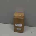 RELBRO Glass Mouthwash Dispenser for Bathroom, 11.8 OZ Refillable Mouthwash Container with Cup, Auto Pour Spout, Bamboo Tray, Funnel, Stickers, Clear, 1 Pc