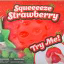 Squishy Extra Large Strawberry, Gag Gifts Funny Adult, Giant Stress Ball, Fidget Sensory Toy for Kids, ADHD Toys