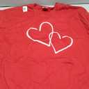 Valentines Day Shirts for Women Cute Love Heart Shirts Tee Tops Short Sleeve Tshirt Valentines Gifts for Her, Size 2XL