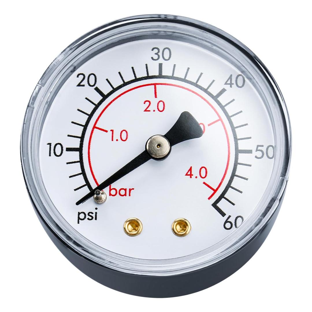 ECX27091 Pool Filter Pressure Gauge Replacement for Hayward Filter, Back Mount Dial Water Pressure Gauge