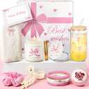 Birthday Gifts for Teen Girl & Women, Pink Bow Trendy Birthdays Gifts Box with Scented Candles, Greeting Card & Cute Accessories, Birthday Presents for Her, Best Friend, Sister, Daughters
