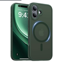 Magnetic for iPhone 17 Case,[Anti-Slip][Compatible with MagSafe][Military Grade Drop Protection] Shockproof Protective Translucent Matte Phone Case for iPhone 17 Case,Forest Green