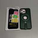 for iPhone 14 Pro Max Case Leather | iPhone 14 Pro Max Leather Case with Stand | Compatible with MagSafe with Magnetic Ring Grip Holder (Green, IP14 Pro Max-6.7inch)