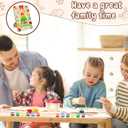 Cholemy 25 Pcs Christmas DIY Picture Frames Crafts Wooden DIY Photo Frame with Xmas Stickers and Acrylic Paints for School Game Home Classroom Activities Party Decorations