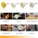 10pcs 1/8inch Cotton Polishing Buffing Wheel for Dremel Polishing Kit - Polishing Wheel or Silver Polish Wheel - Watch Polishing Kit - Jewelry Buffer Dremel