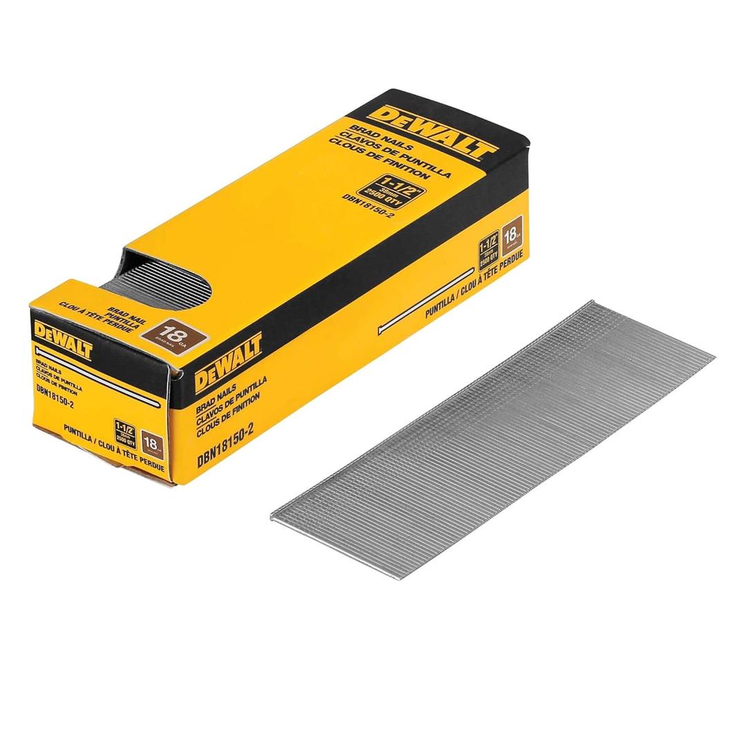 DEWALT 1.5 in. 18 Gauge Brad Nails (2, 500 PK) (DBN18150-2) (One Size)