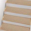 Non Slip Stair Treads for Wooden Steps,15 Pack 8" X 30" Stairs Carpet Treads Indoor with Reusable Peel and Stick Adhesive for Kids Elders and Pets,Polyester TPR Backing