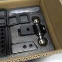 Adjustable Trailer Truck Drop Hitch - Fits 2 Inch Receiver Only, 6 Inch Drop Dual Ball Mount 2" and 2-5/16" Up to 12,500 LBS GTW, Heavy Duty Aluminum Towing Hitch with 2 Hitch Locks & 4 Silencer Pads