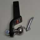 AC-DK Trailer Hitch Ball Mount for 2 inch Receiver,2 inch Drop Hitch,with 2-Inch Ball,7,500 lbs Capacity Ball Hitch, 750lbs Tongue Weight,Includes Hitch Pin