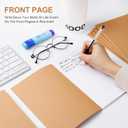 30PCS A5 Blank Kraft Notebooks Bulk, 8.3x5.5inch Unlined Paper Composition Notebook, 60 Pages Travel Journal Notebook Set for Work, School, Student,Kids and Writing