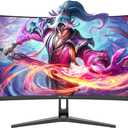 CRUA 34" WQHD 240Hz Ultrawide Curved Gaming Monitor, 1500R, FreeSync, Black | 3440x1440 VA Screen With 120%sRGB, Built-In Speakers, HDMI 2.1/DP 1.4 and 75x75mm Wall Mount For Gaming, Streaming and Work