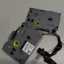 Brother Genuine TZe231~1/2" 2PK Black Print on White Label Tape. Each: 0.47 in x 26.2 ft (12 mm x 8 m) Total: 0.47 in x 52.4 ft (12 mm x 16 m)