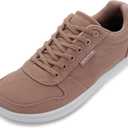 WHITIN Wide Toe Box Barefoot Sneakers for Women | Lightweight Canvas Minimalist Shoes (5.5, Blush)