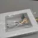 SECKWHALE Ice Maker Outlet Box with Water Hammer Arrestor, 1/2Inch Press x 1/4Inch OD Compression with 1/4Turn Ball Valve, Ice Maker Valve Wall Box with Faucet, Absorb Shock and Reduce Noise