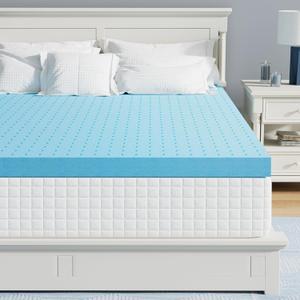 Firm Mattress Topper Full Size, 3 Inch Gel Infusion Foam Bed Topper for Full Size Bed, Mattress Pad for Body Support & Pressure Relief, Ventilated Design, CertiPUR-US Certified