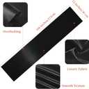 Q&J Fabric Co 12 Packs Satin Black Table Runner Festive Gifts, 12x108 Inches Long, Silk-Like Smooth Satin Table Decor for Christmas Thanksgiving Wedding Birthday Party Banquets Decorations