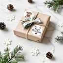 4 x Christmas Stickers for Envelope Seals Cards Making Crafts Large 2 Inch Round Merry Christmas Holiday Label Card Vinyl Stickers for Envelopes Baked Goods Gifts Presents Bag (lights144)