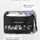 Ponhog 25 Inch Duffle Bag with Wheels and Handle for Men - Water Resistant Wheeled Duffle Bag for Weekend Travel & Overnight Trips, Black, 25 inch standard