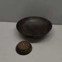 EDHAS Mango Wood Decorative Wooden Bowl Hand Carved Home Decor for Dining Table Center, Living Room, Kitchen Dcor (12" x 12' x 4.75")