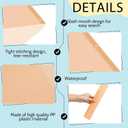 Maitys 50 Pack Binder Pockets 3 Hole Punch Clear Plastic Document Folders Binder Organizer Store Letter Size 8.5x11 Inch Paper Folders with Pockets Slash File Jacket for Office (Vintage Color)