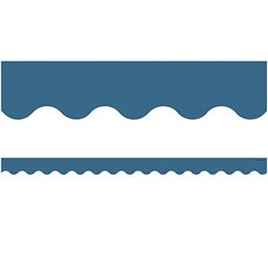 Slate Blue Scalloped Border Trim Slate Blue Scalloped Border Trim