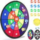 BELLOCHIDDO Double Sided Dart Board for Kids, Toys for 3 4 5 6 7 8 9 10 11 12 Years Old Boys with 12 Sticky Balls, Indoor & Outdoor Party Carnival Games, Birthday Gifts for Kids