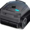 X5 Cordless Robotic Pool Cleaner, Wall & Waterline Cleaning, Smart Navigation, Smart Precision Docking, 180Mins Runtime, 4 Cleaning Modes, Pool Vacuum for Inground Pools up to 3,229 sq.ft (Matte Black)