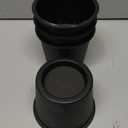 Bed Risers 4 Inch Heavy Duty, Round Furniture Risers for Bed Desk Table Sofa Couch，Bed Lifts Risers, Support up to 3300 Lbs(4 Pack Black)